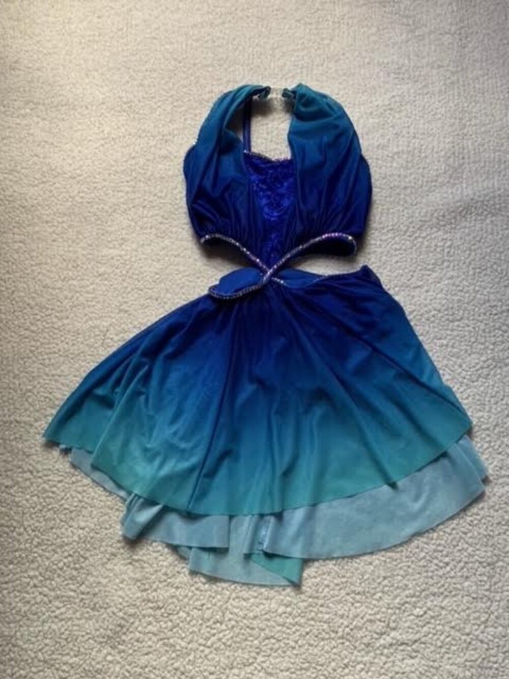 Blue Ombre Open Back Lyrical Costume